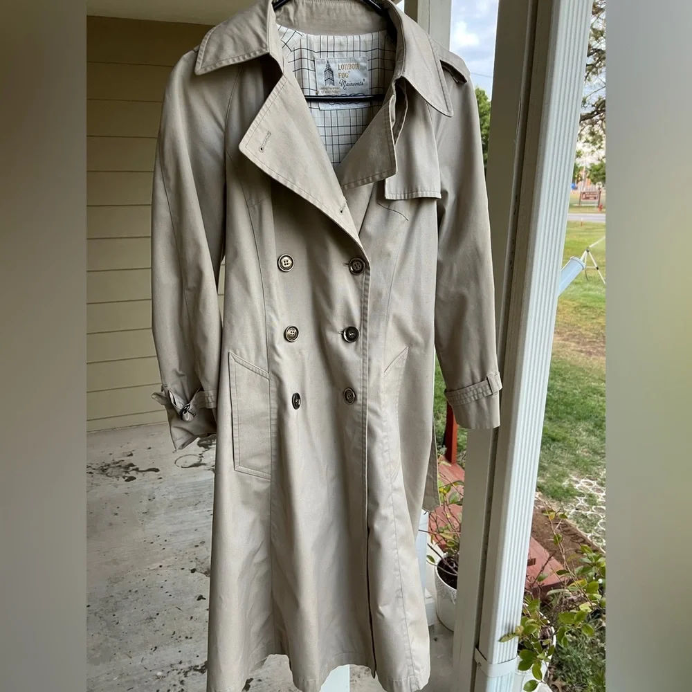 London Fog Trench Coat - Picture 1 of 13